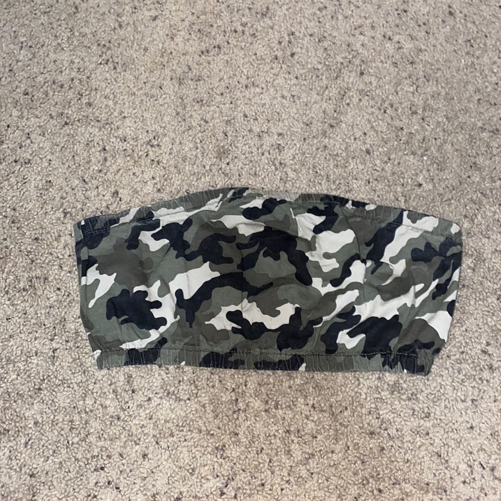 Camo Bandeau Top